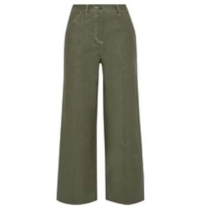 Khaki / Olive Wide-Leg high waisted Women's Pants